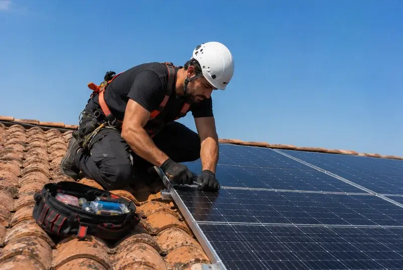 Maintenance et monitoring de panneaux solaires à la Bernardière